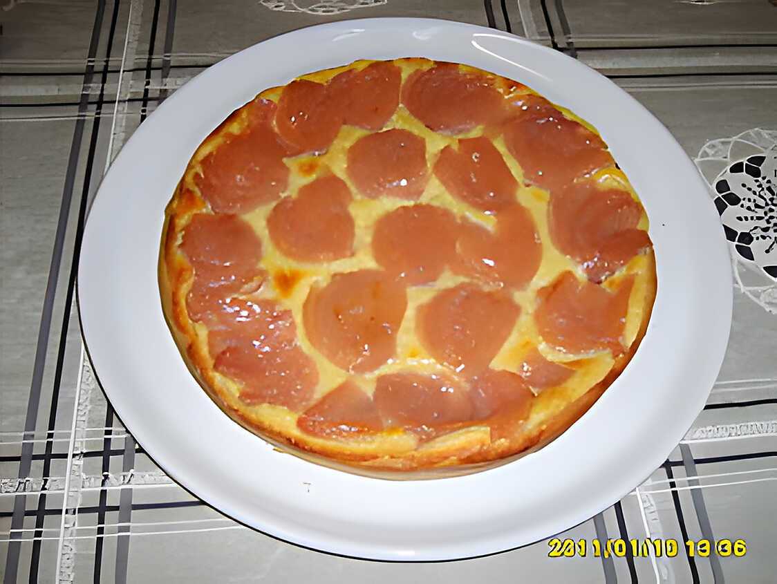 TARTE BRIOCHE/CREME FRANGIPANE/POIRES