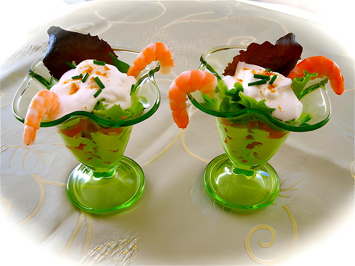 recette COUPE AUX LARDONS DE SAUMON