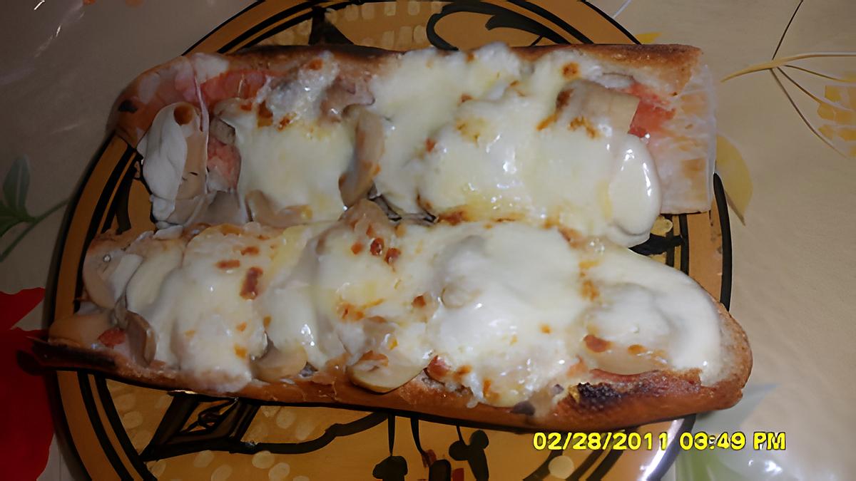 recette Pain pizza