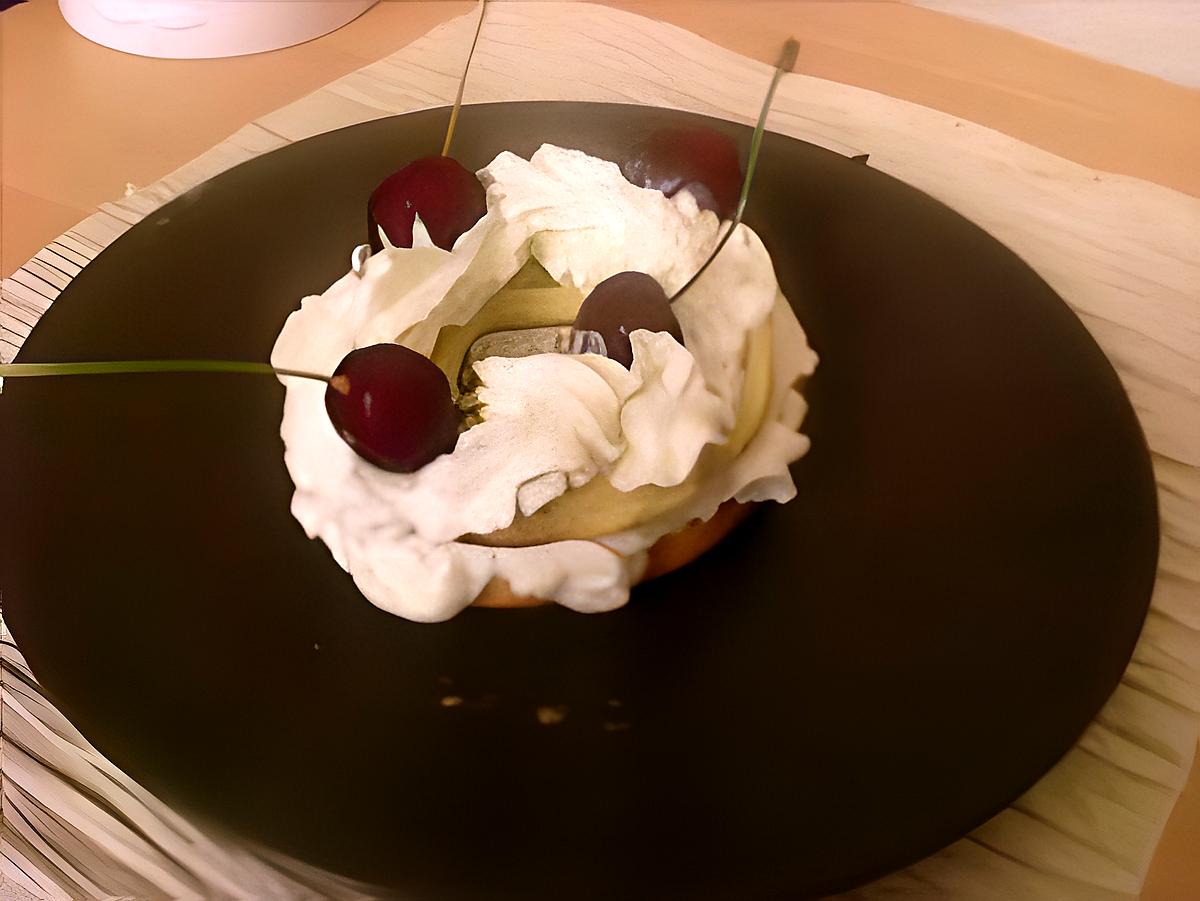 recette Choux a la creme et cerises