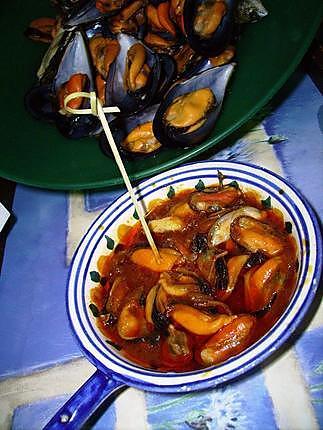 recette Moules sauce piquante pour l’apéritif