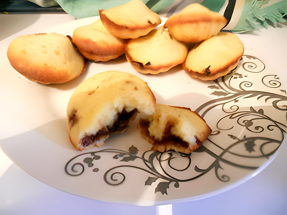 recette Madeleines coeur nutella