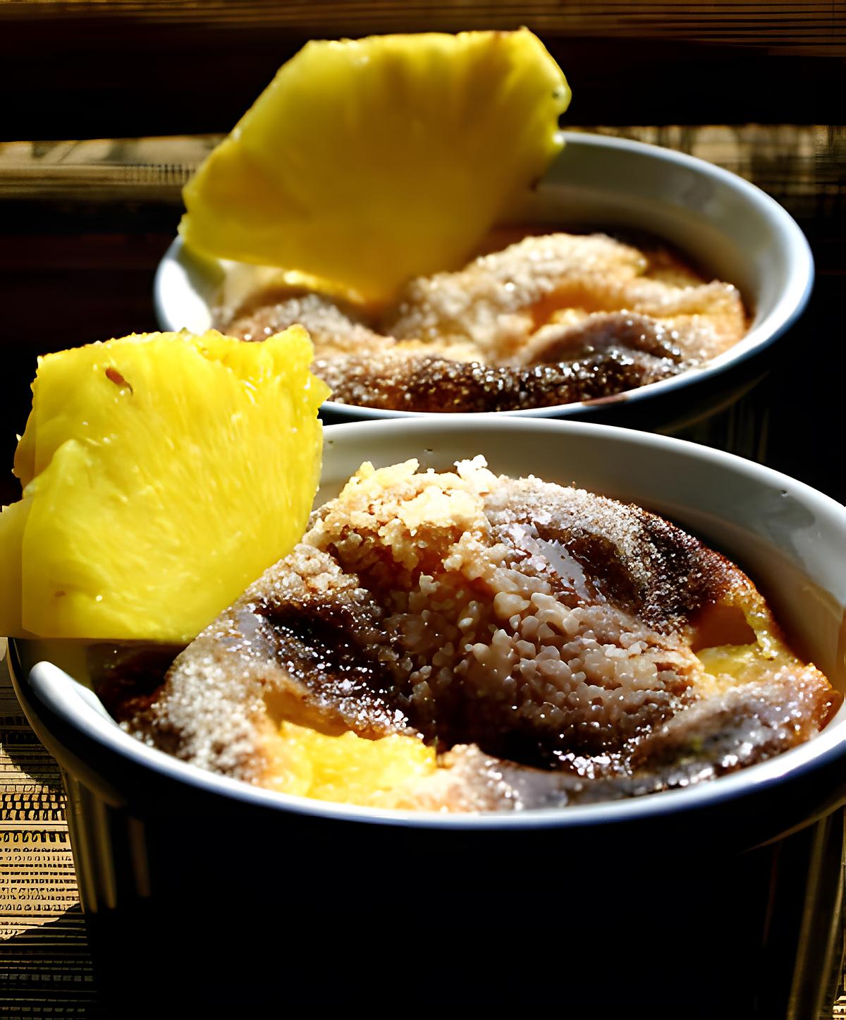 recette Crème brulée à l’ananas