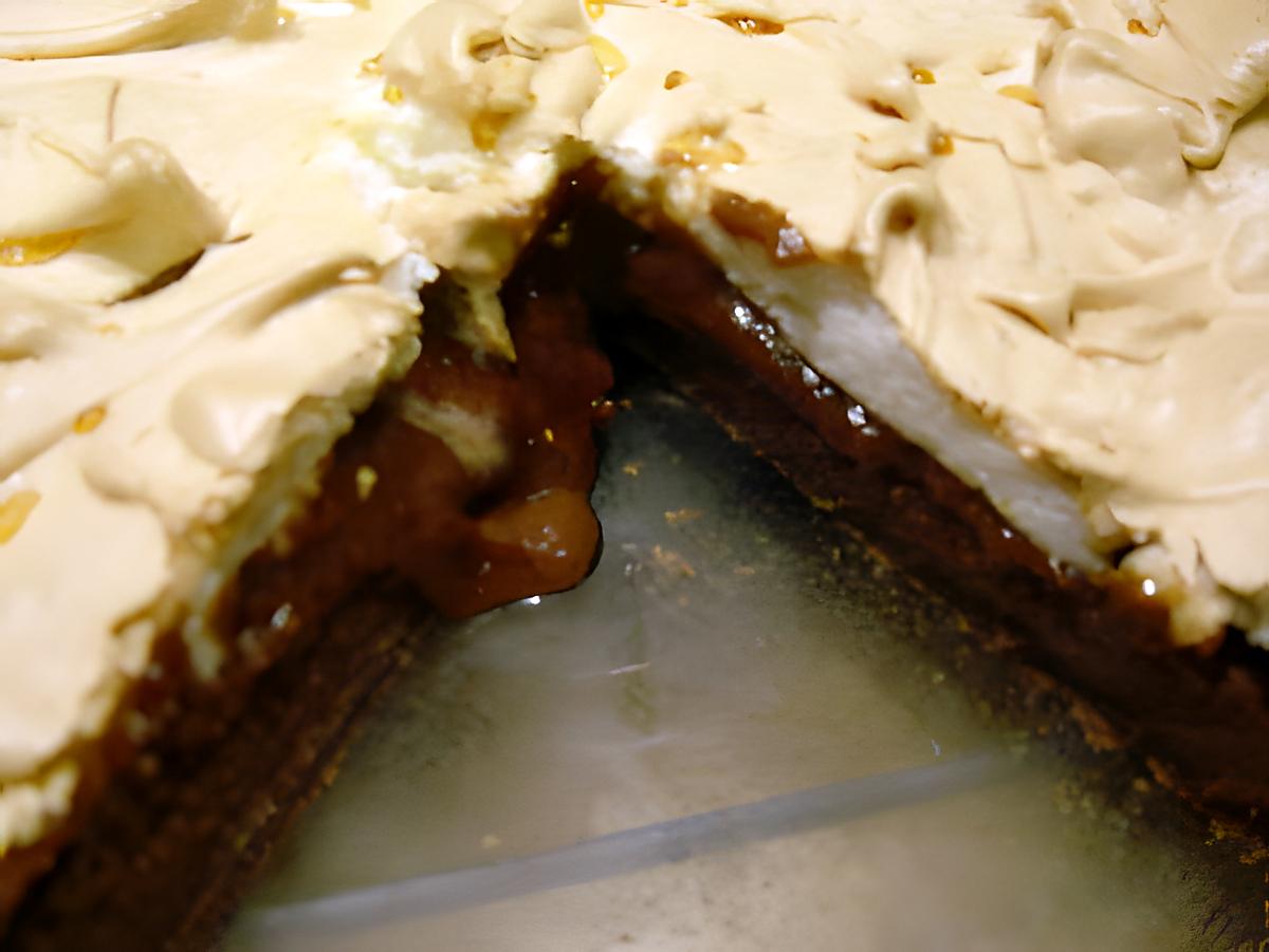 recette Tarte au chocolat meringuée à la vanille (prépa 30 mns)(Plaisir Créatif)