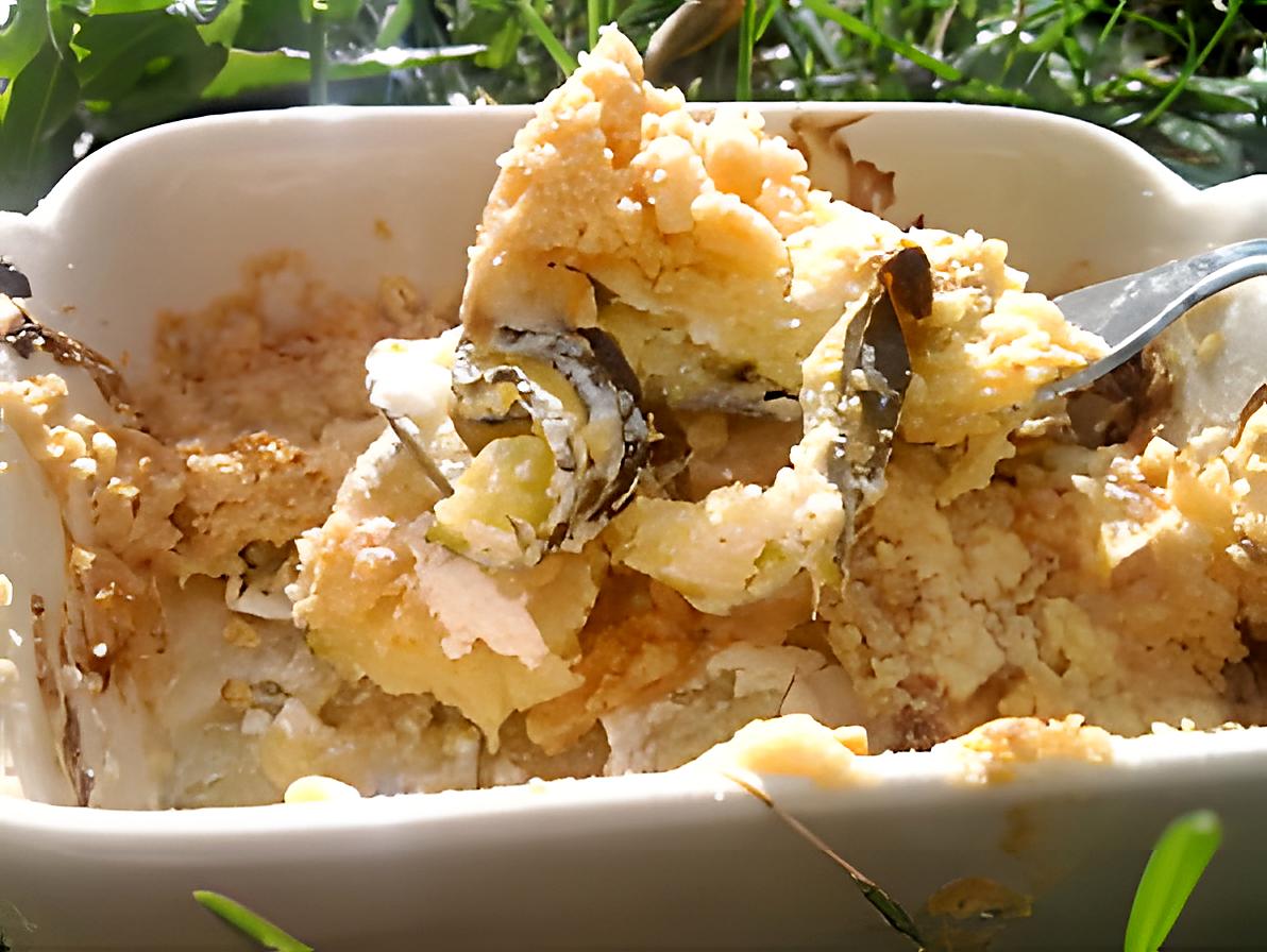 recette Crumble de courgettes et chevre