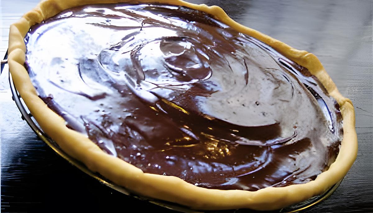 recette Tarte coulante au chocolat noir