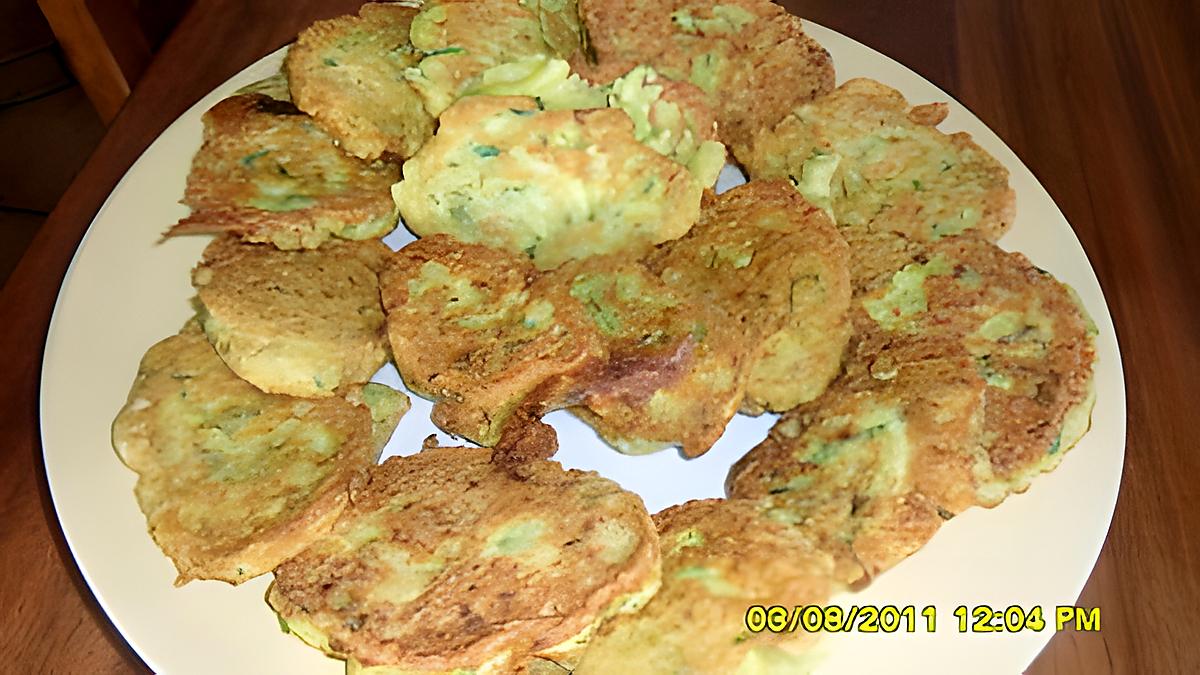 recette Galettes de courgettes