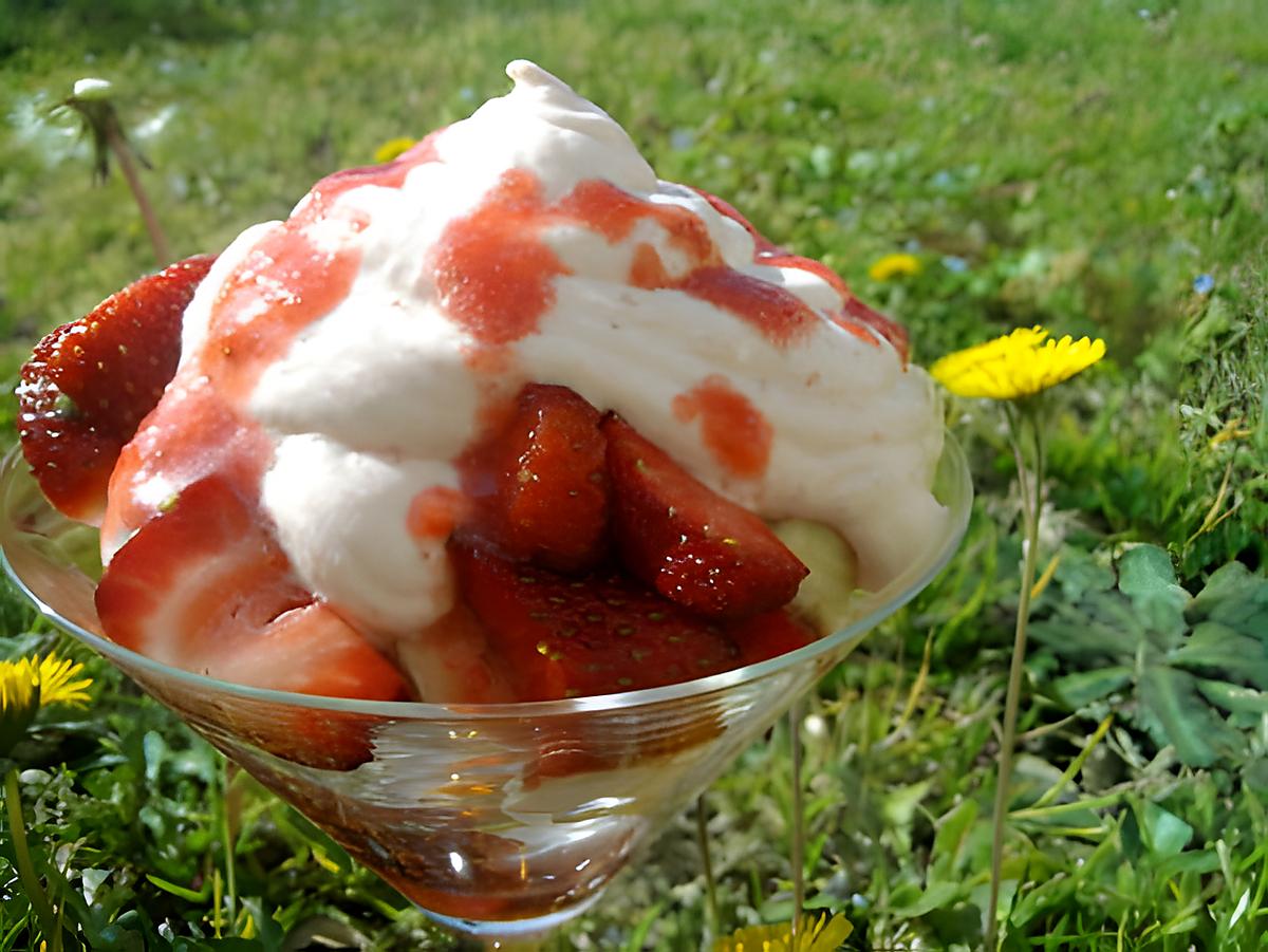 recette Coupe de fraises et bananes gourmande