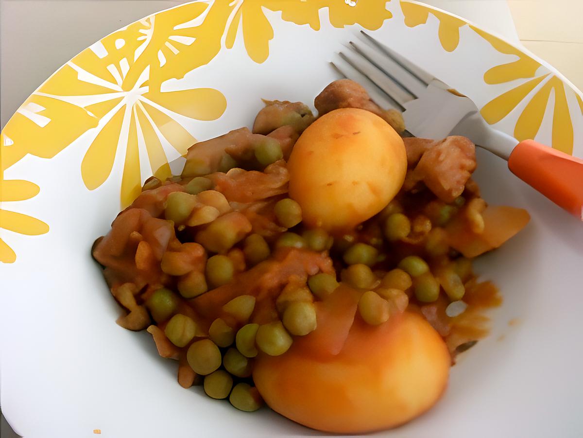 recette Veau petit pois pommes de terre