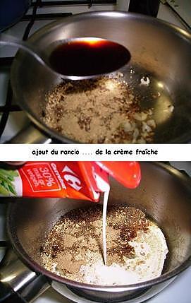 recette Filet de biche ( médaillons)  à la crème de cèpes