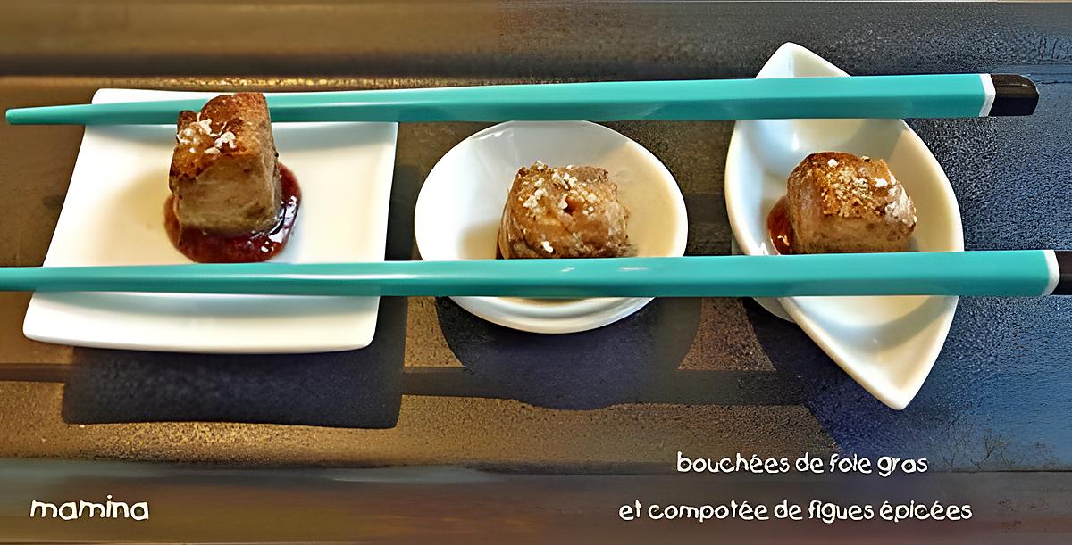 recette DES DE FOIE GRAS AU PORTO EPICE ET A LA MARMELADE DE FIGUES