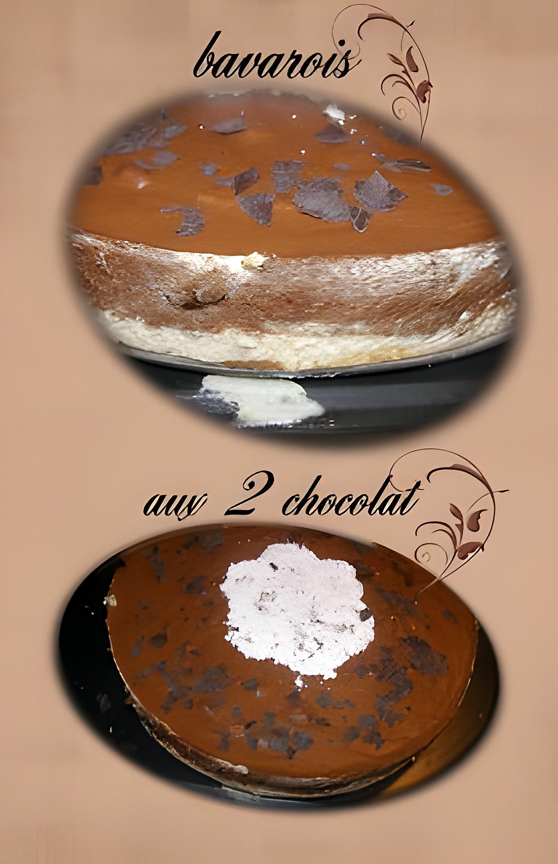 recette bavarois au 2 chocolat