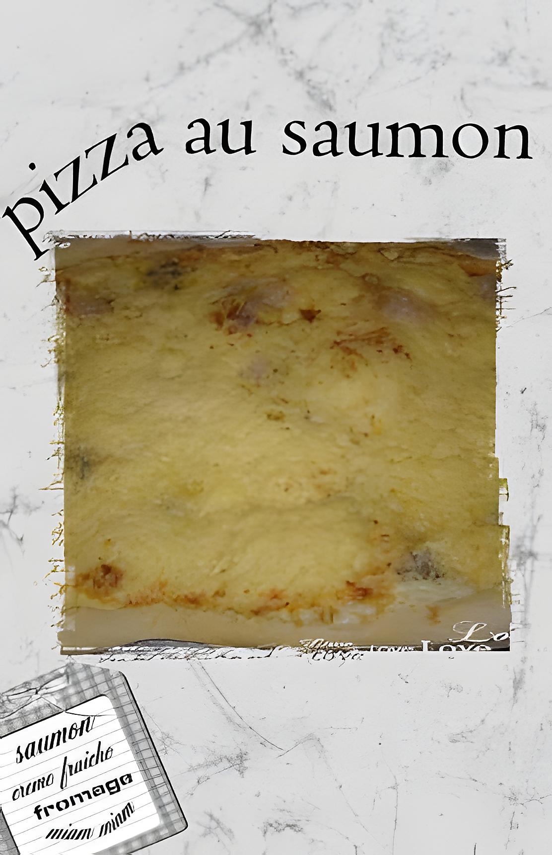 recette pizza au saumon