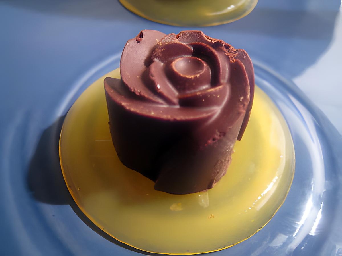 recette choco-caramel et sa gelée passion