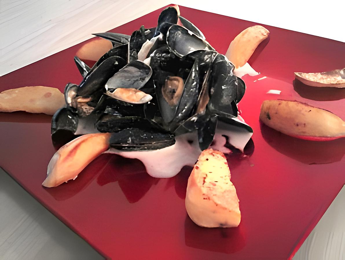 recette Moules à la creme de mascarpone et gorgonzola