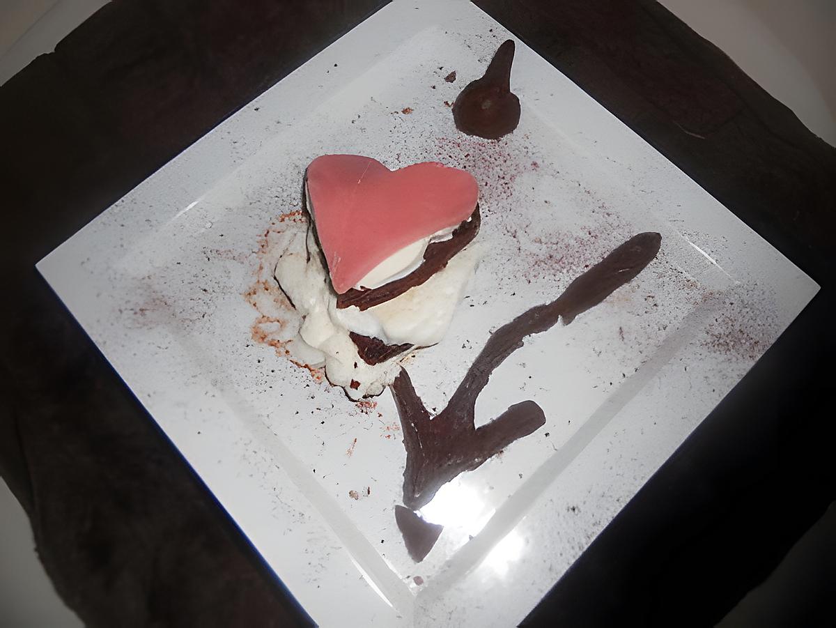 recette ma version mille feuille de l'amour au chocolat...