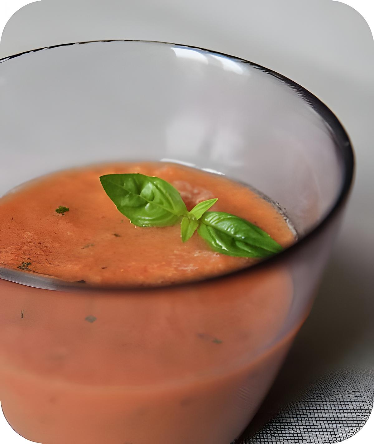 recette Gaspacho de concombre et de tomate