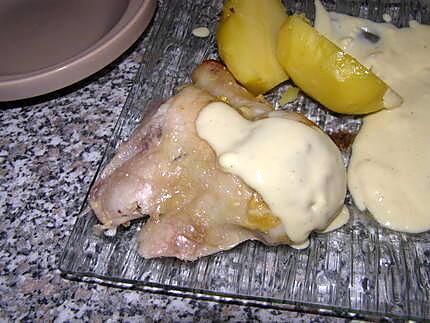 recette poulet pomme de terre et ca sauce a la moutarde