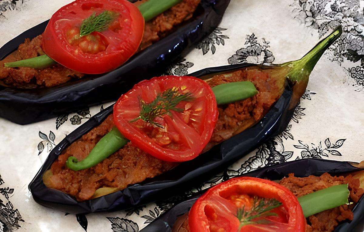 recette Spécialité Turque : Karni Yarik ( Kebap avec le l'aubergine )