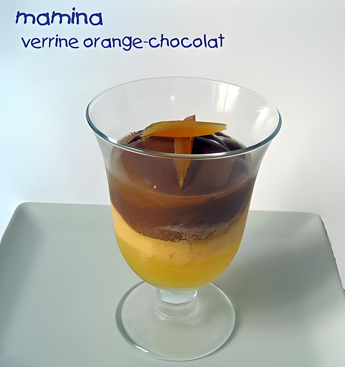 recette VERRINES ORANGE-CHOCOLAT
