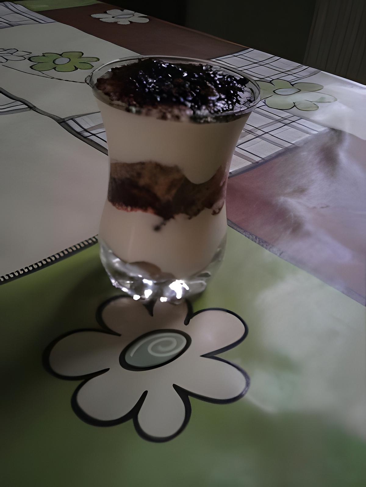 recette verrine de tiramisu "boudoirs et pain d'épice"