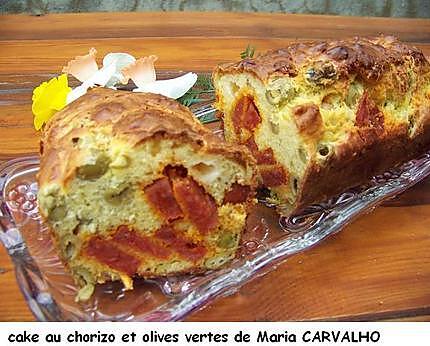 recette Cake salé au chorizo - recette de Maria CARVALHO