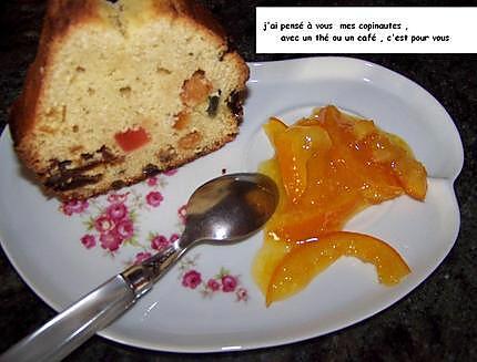 recette Cake "maison" aux fruits confits