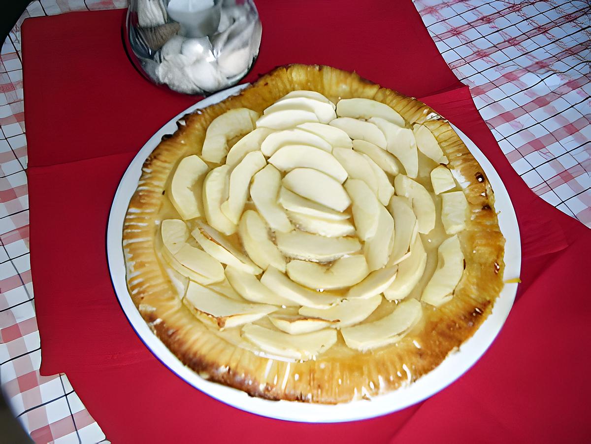 recette "tarte aux pommes sans moule"