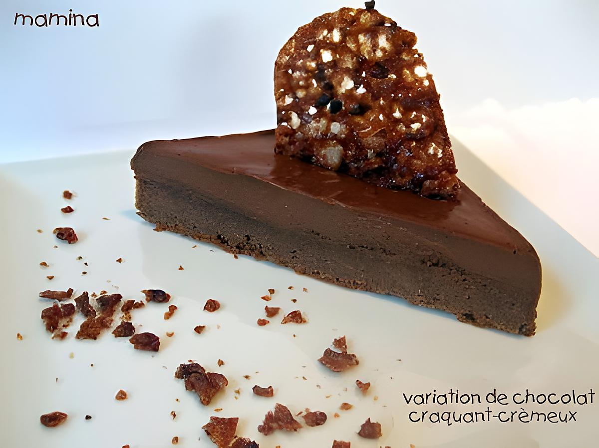 recette CHOCOLAT CREMEUX ET CROQUANT