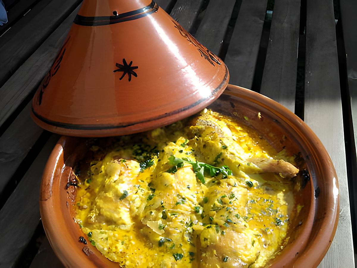 recette Poulet au curry version tajine