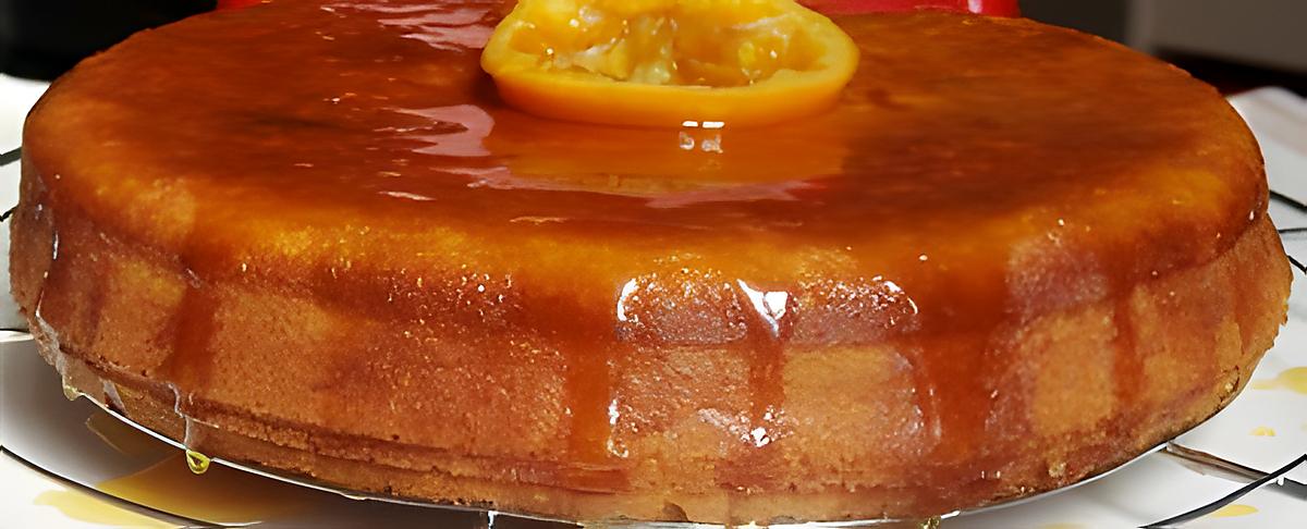 recette MON DELICIEUX GATEAU AUX ORANGES ENTIERES ET SON SIROP DE CONFIT D’ORANGE AU MIEL ET SAFRAN