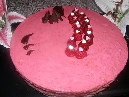 recette bavarois fraise chocolat framboise