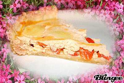 recette Tarte au thon, poivron rouge à la ricotta & mozzarella