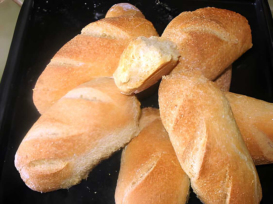 Recette de Pain semi semoule mais