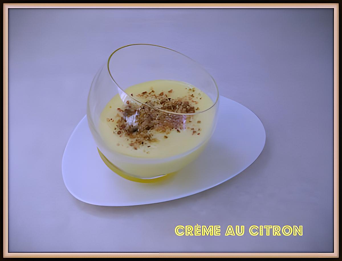 recette Petite crème au citron