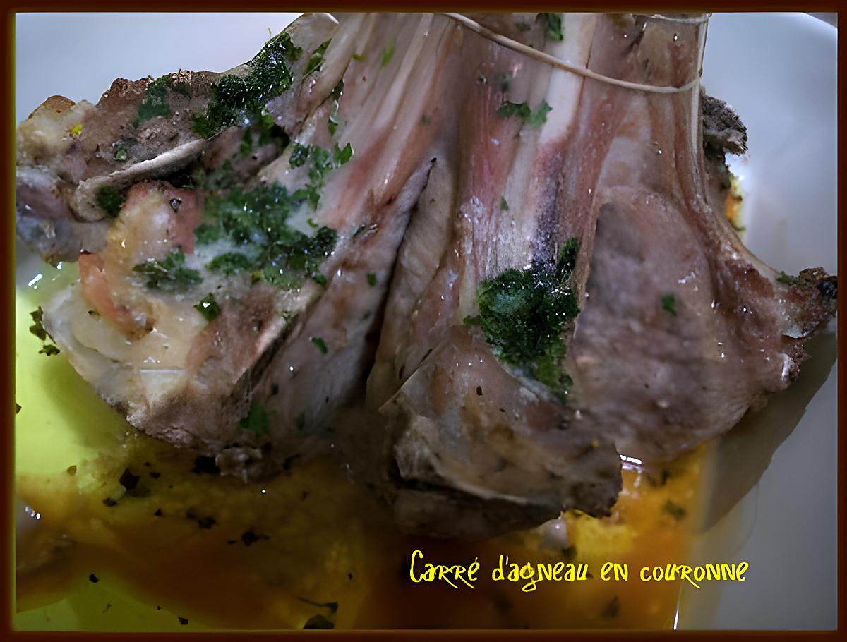 recette Carré d'agneau en couronne