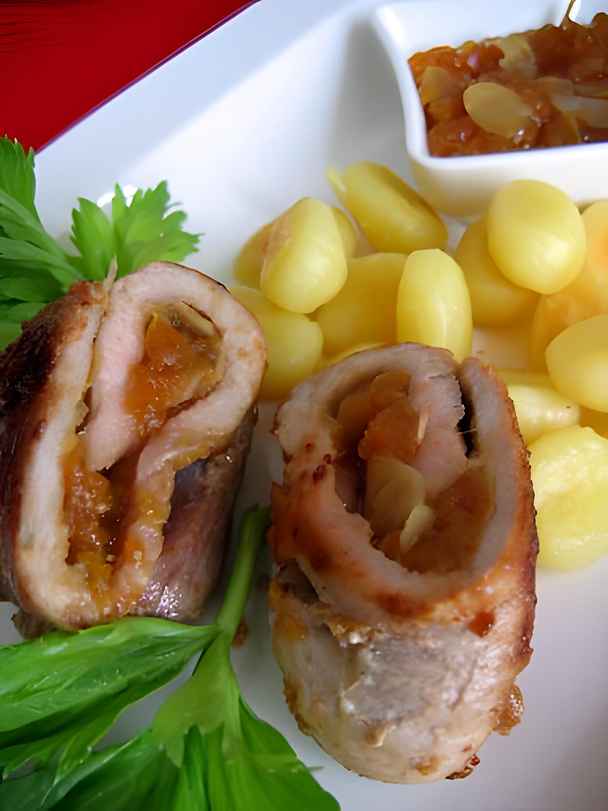 recette Escalopes de jambon et son chutney d'abricots