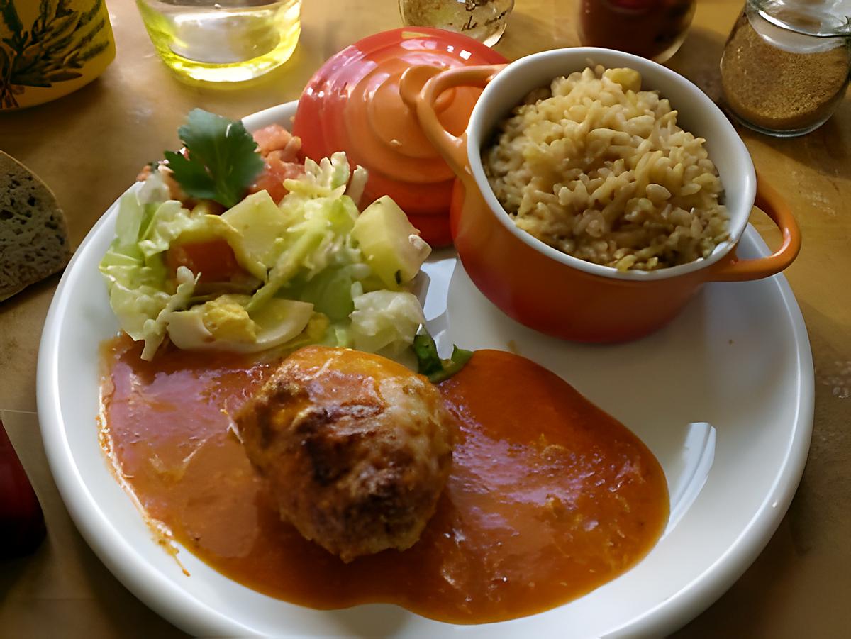 recette Boulettes de Poulet gratinnées