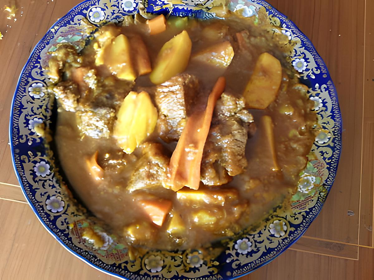 recette tajine boeuf pommes de terre carottes