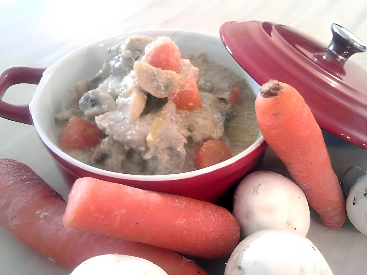 recette Blanquette de veau à l'ancienne "au mascarpone"