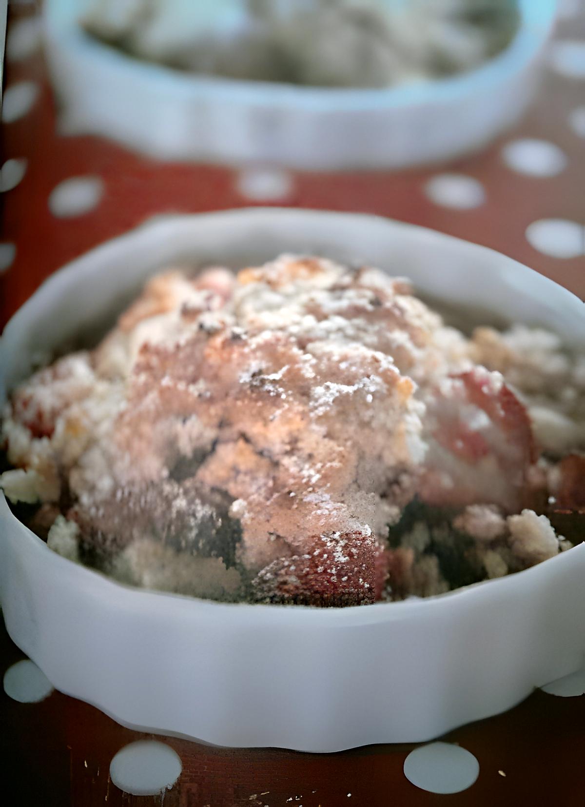 recette Crumble aux fraises gratinées