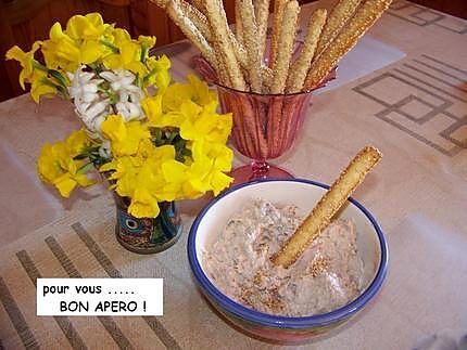 recette Rillettes de thon et gressins au sésame