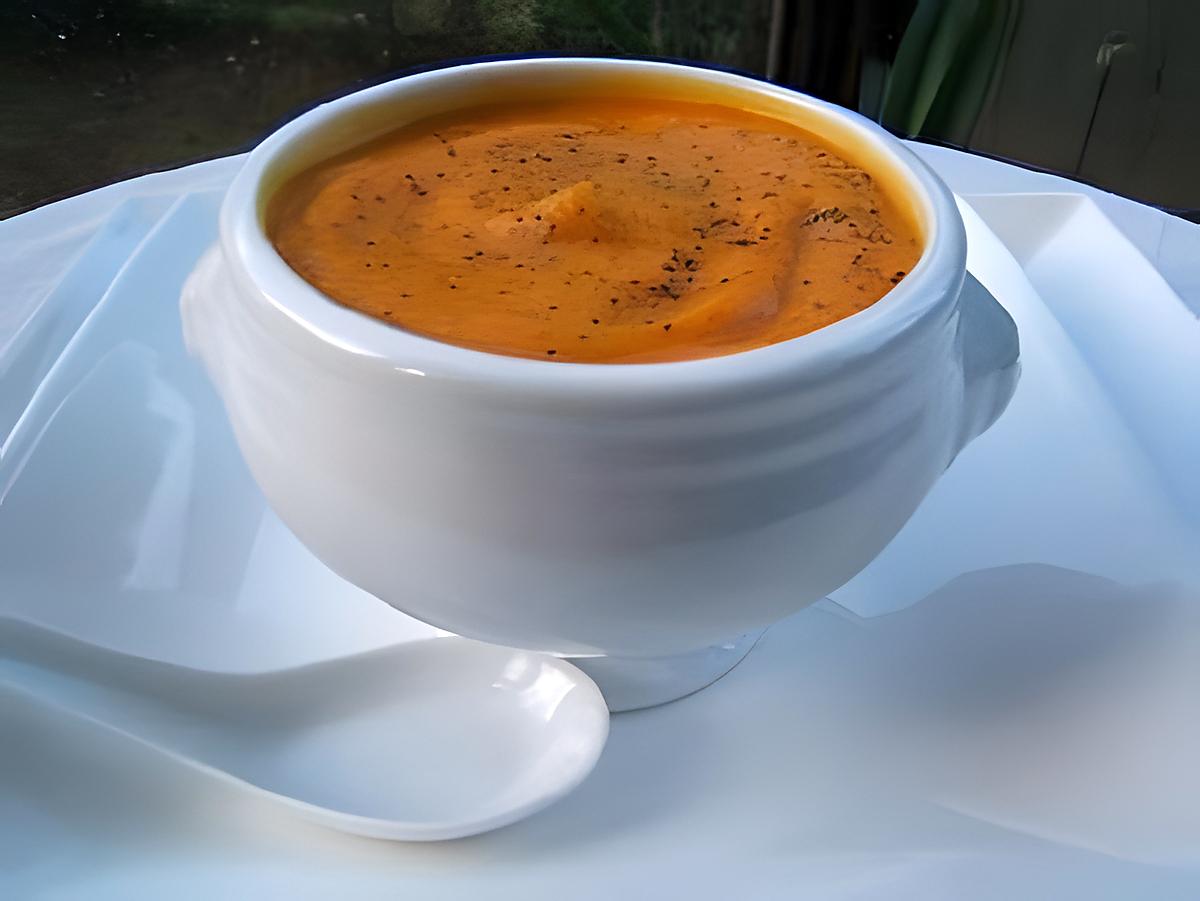 recette Recette du velouté au carottes et pavot bleu