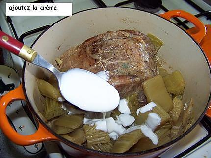 recette Roti de veau aux cardons à la cocotte