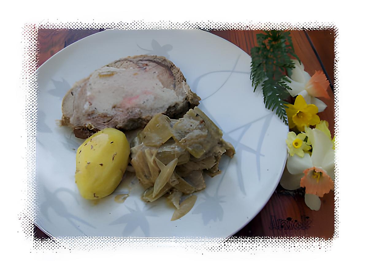 recette Roti de veau aux cardons à la cocotte