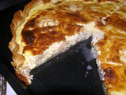 recette quiche saumon chevre