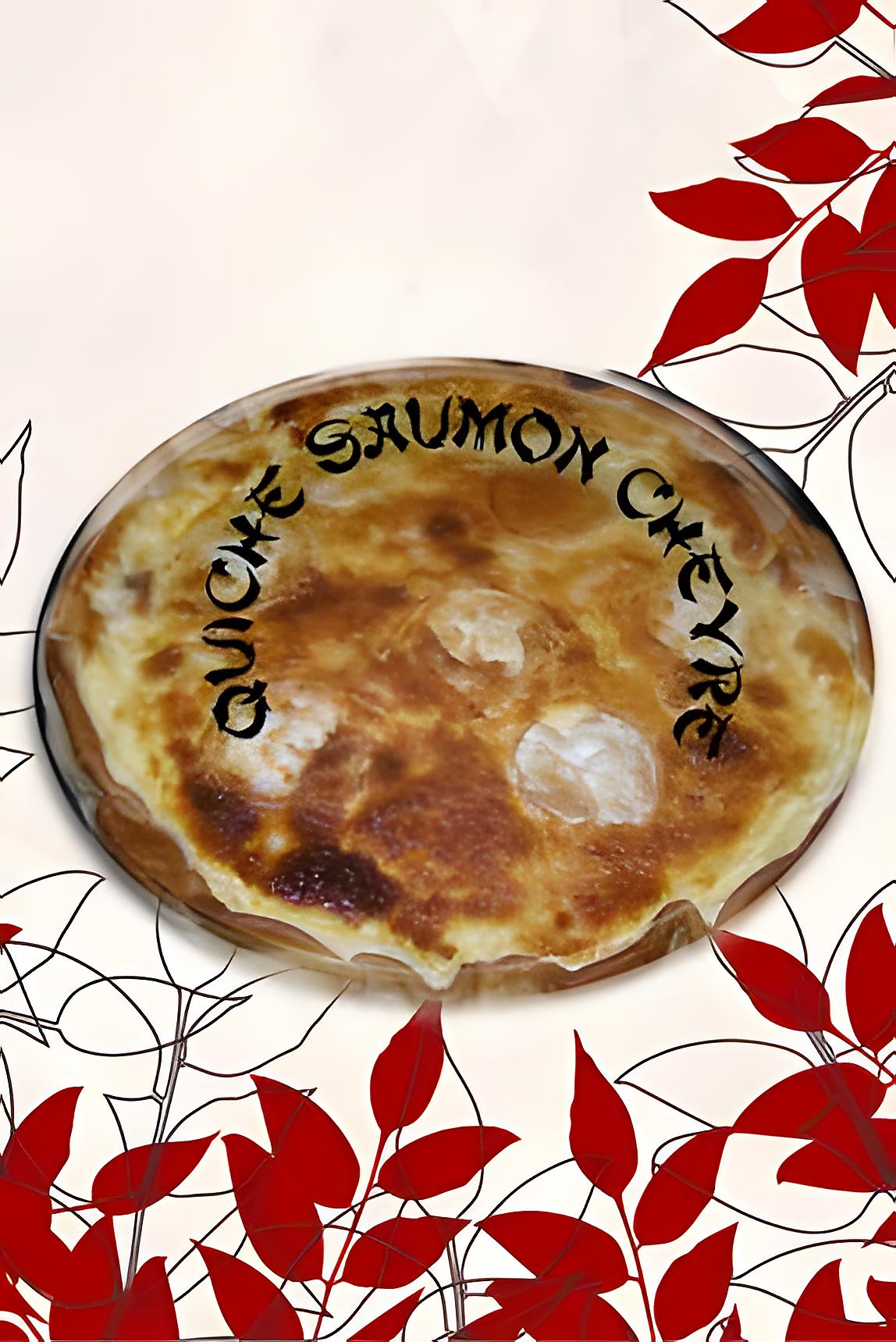 recette quiche saumon chevre