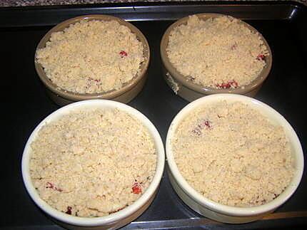 recette crumble au fraise