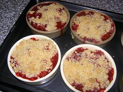 recette crumble au fraise