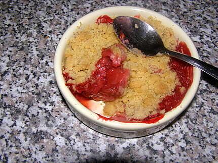 recette crumble au fraise